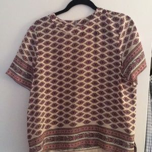 100% silk madewell top